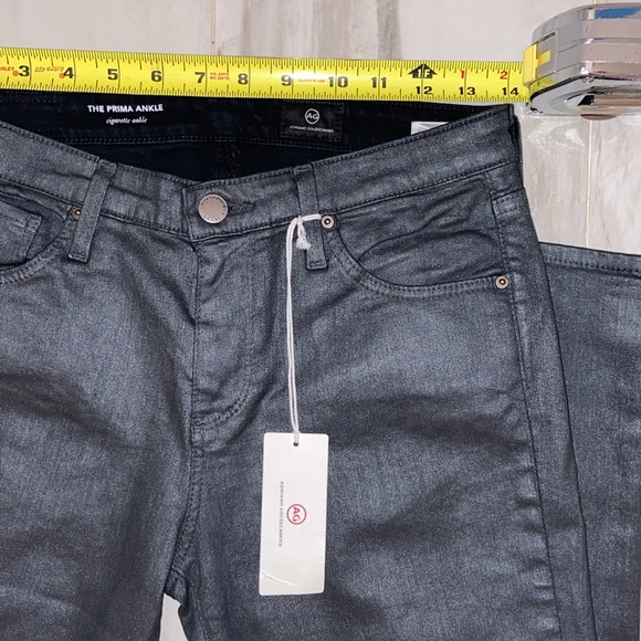 AG Adriano Goldschmied Prima Cigarette Ankle, Metal Gray, 27x28, NWT $208 MSRP - Picture 6 of 12